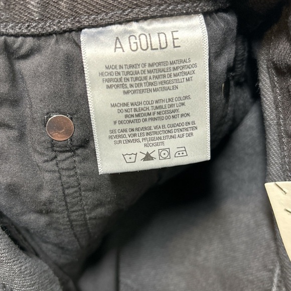 Agolde | High Rise Denim Shorts In Black | Dee Super High Rise Shorts | NWT - Picture 4 of 10